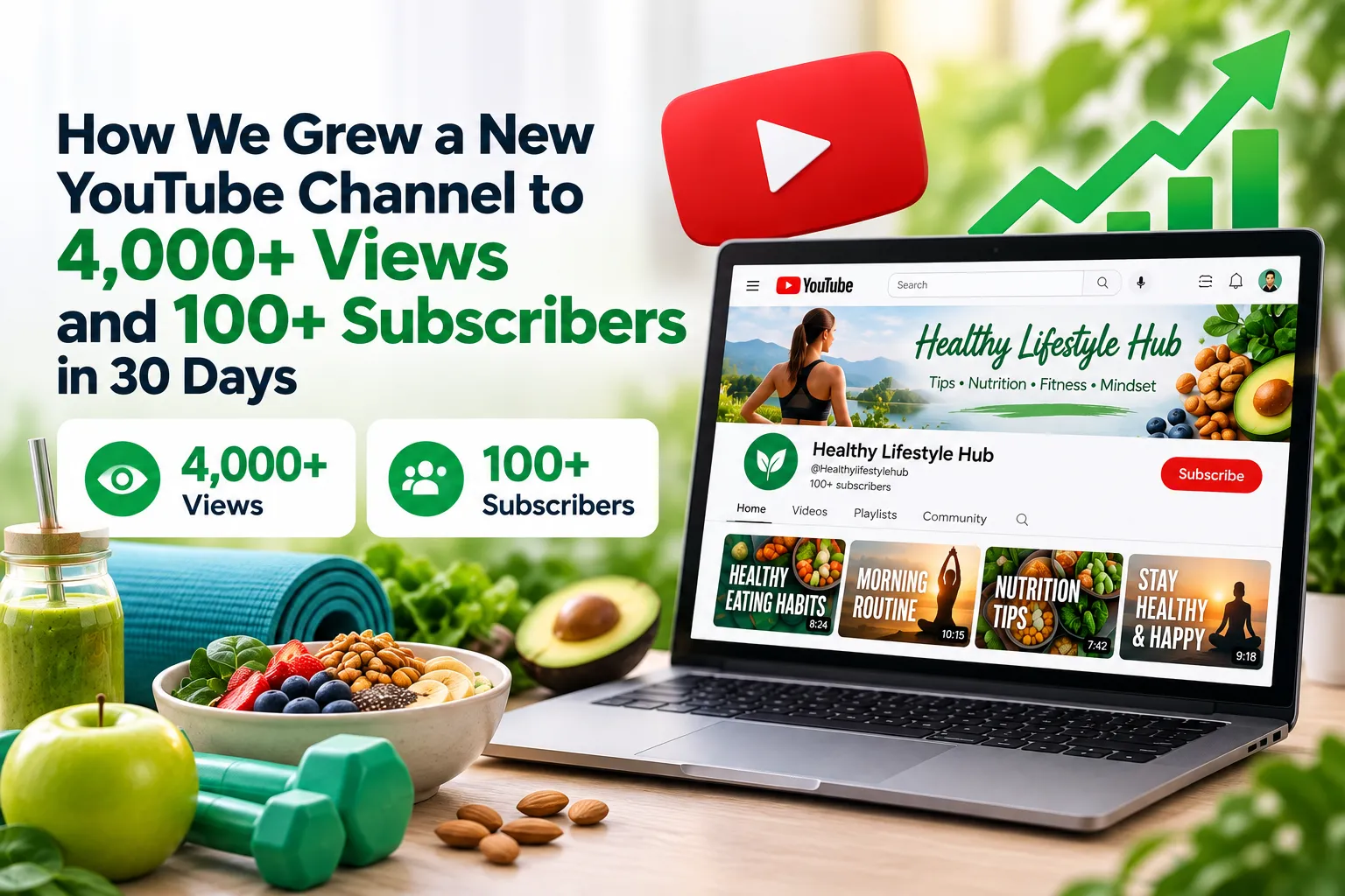 30-Day Healthy YouTube Growth